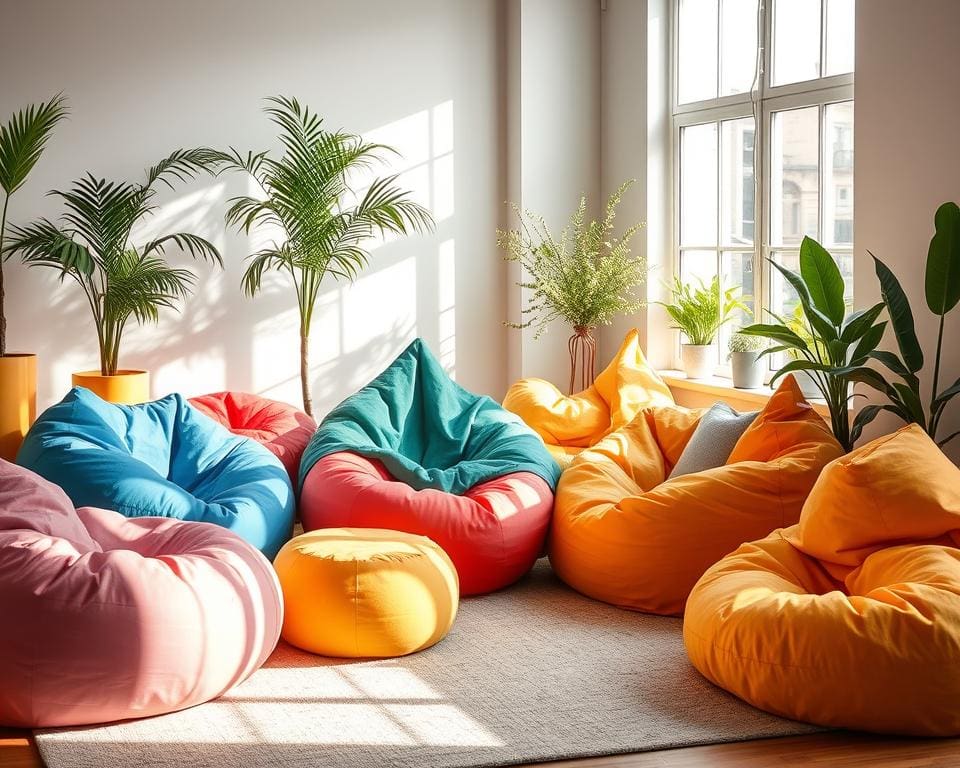 Zitzakken: Comfortabel loungen met een speels design